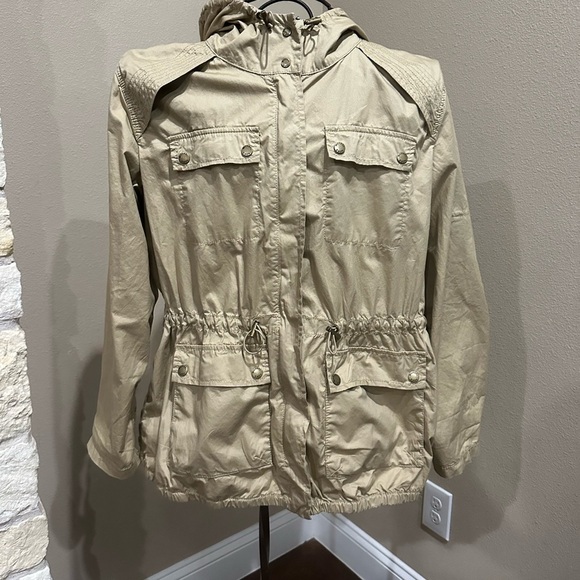 MICHAEL Michael Kors Khaki Hooded Utility Jacket, EUC! - Picture 2 of 8